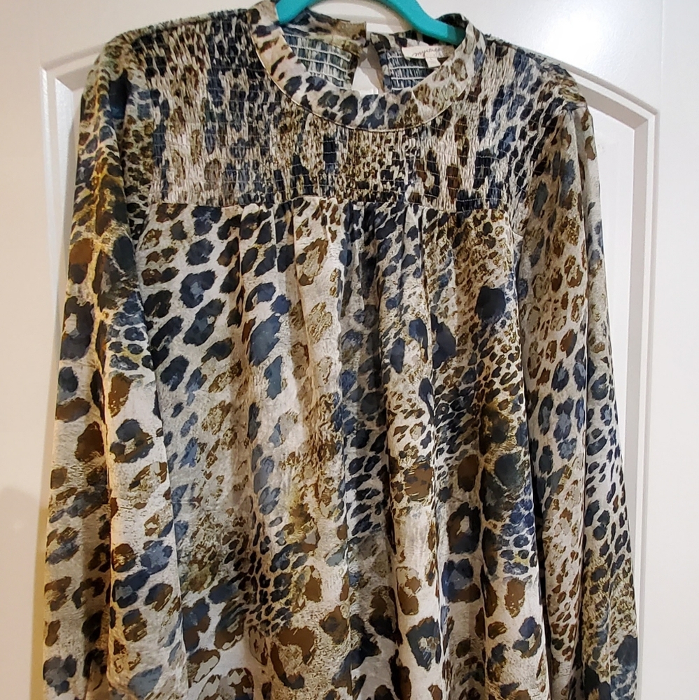 Mystree leopard print blouse